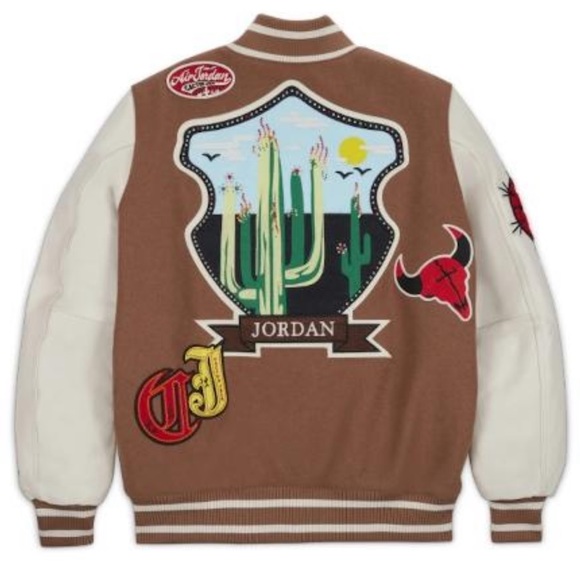 Jordan x Travis Scott Flight Varsity Jacket - Picture 3 of 3